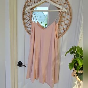 Tobi Blush Mini Swing Dress